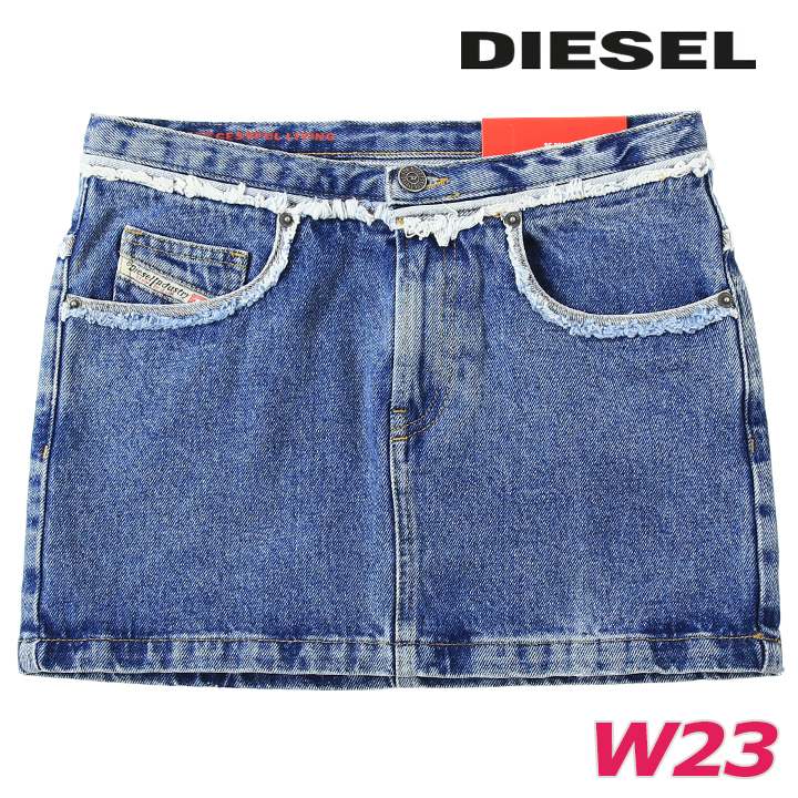 デニムミニスカート レディース DE-RON-SP2 カットオフ加工 ダメージ加工 die-l-s-f8-6fh