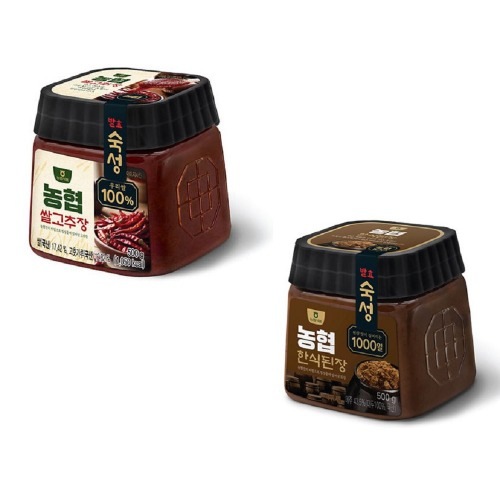 農協食品発酵熟成100% 米コチュジャン500g 1個+韓国料理味噌500g 1個おいしい調味料調味料様々な料理汁