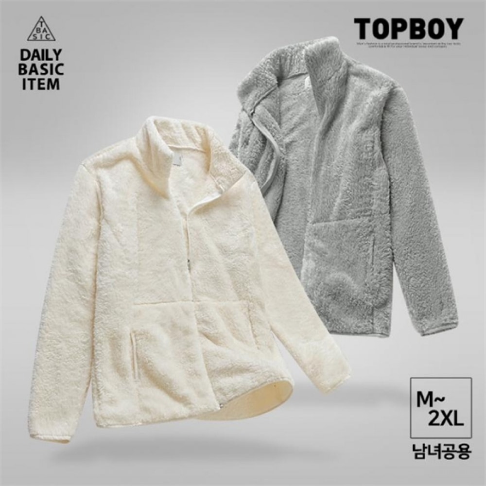 (トップボーイ) ユニセックスフリースジップアップ (BTEM027)