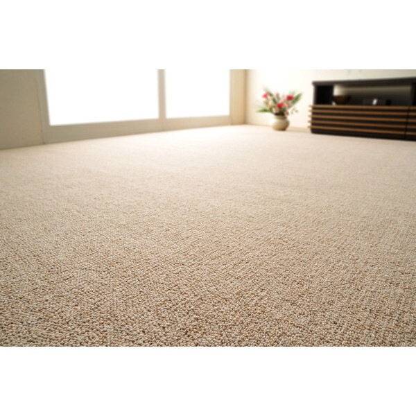 600023545 天然ウール100%の防炎カーペットカーペット オペラ 江戸間 4.5畳 261×261 ベージュ メーカー直送