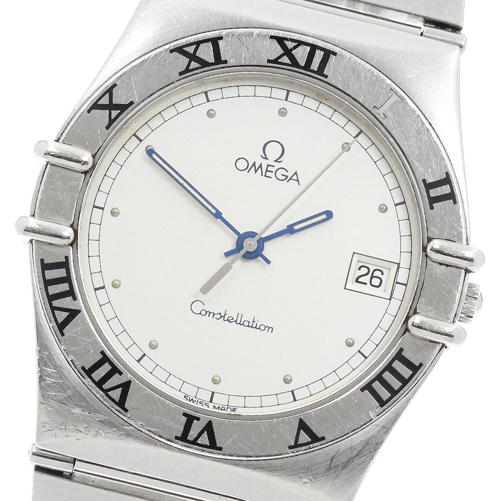 オメガ OMEGA コンステレーション デイト フラットベゼル クォーツ メンズ _959646【中古】