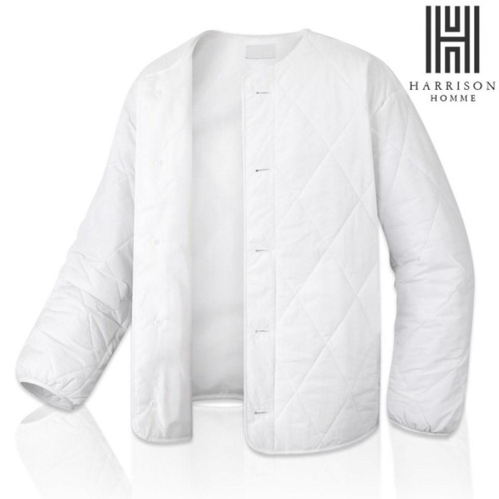 (ハリソン) ダイヤモンドキルト U ネックライトウェイトパディング HA-1034 THEC1011