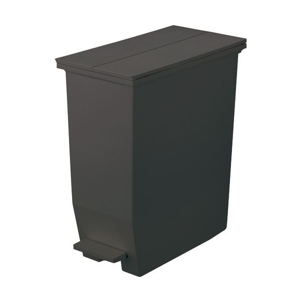 （まとめ）リス 棚下で使えるペダルダストボックス 35L ダークグレー GPRB048 1台[x3]