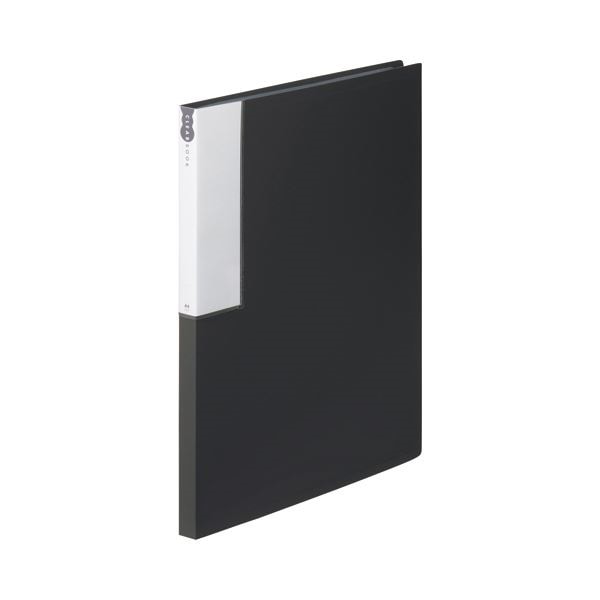 （まとめ） TANOSEE クリヤーブック（クリアブック） A4タテ 24ポケット 背幅17mm ダークグレー 1冊 30セット