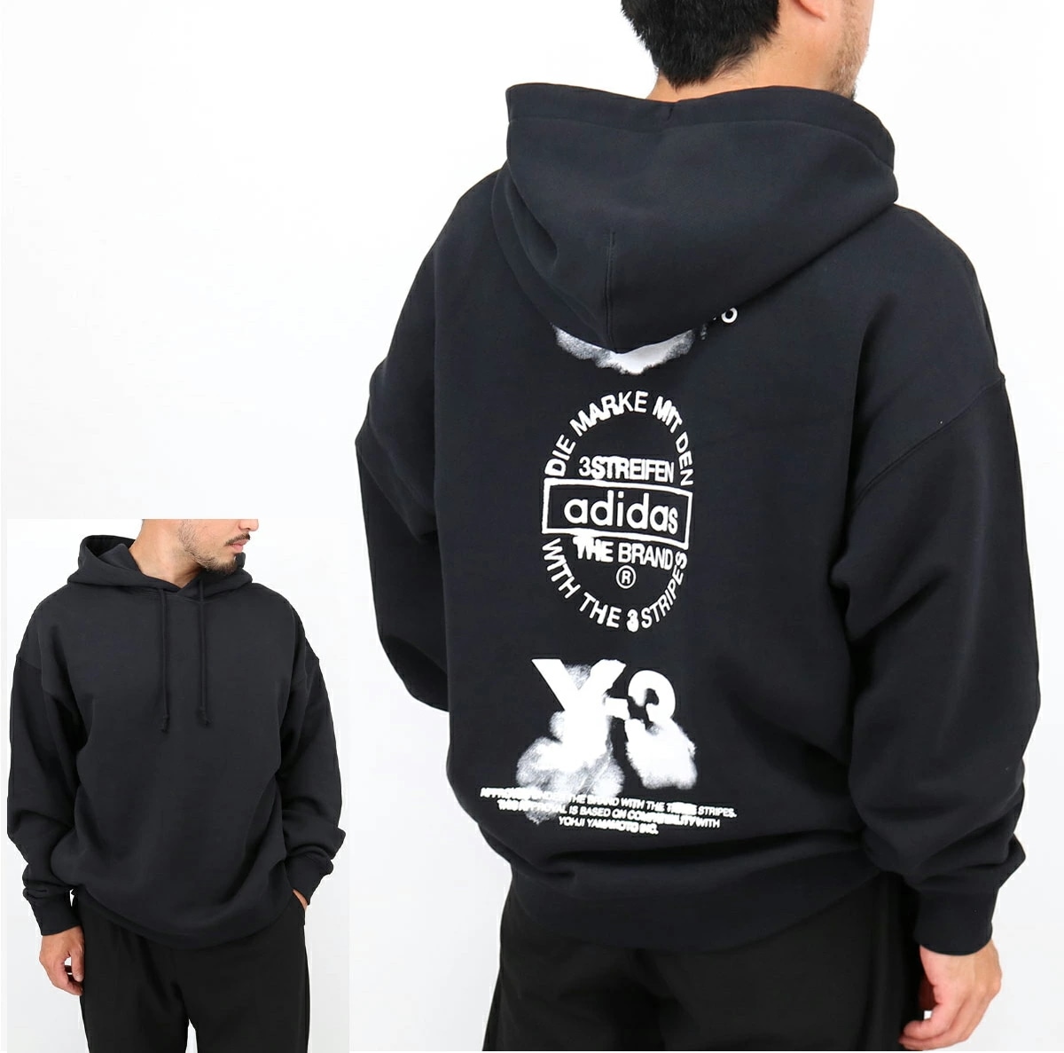 Y-3 ワイースリー GRAPHIC HOODIE JX4748 バックプリント 長袖 LS パーカー メンズ レディース ユニセックス ブランド