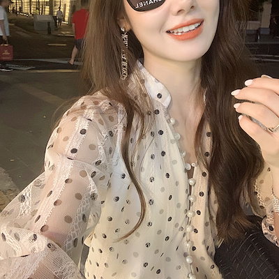 大人気！ 夏大人気新作春に新登場 韓国ファッションTシャツツ ブラウス 半袖 可愛いTシャツ シャツ ブラウス