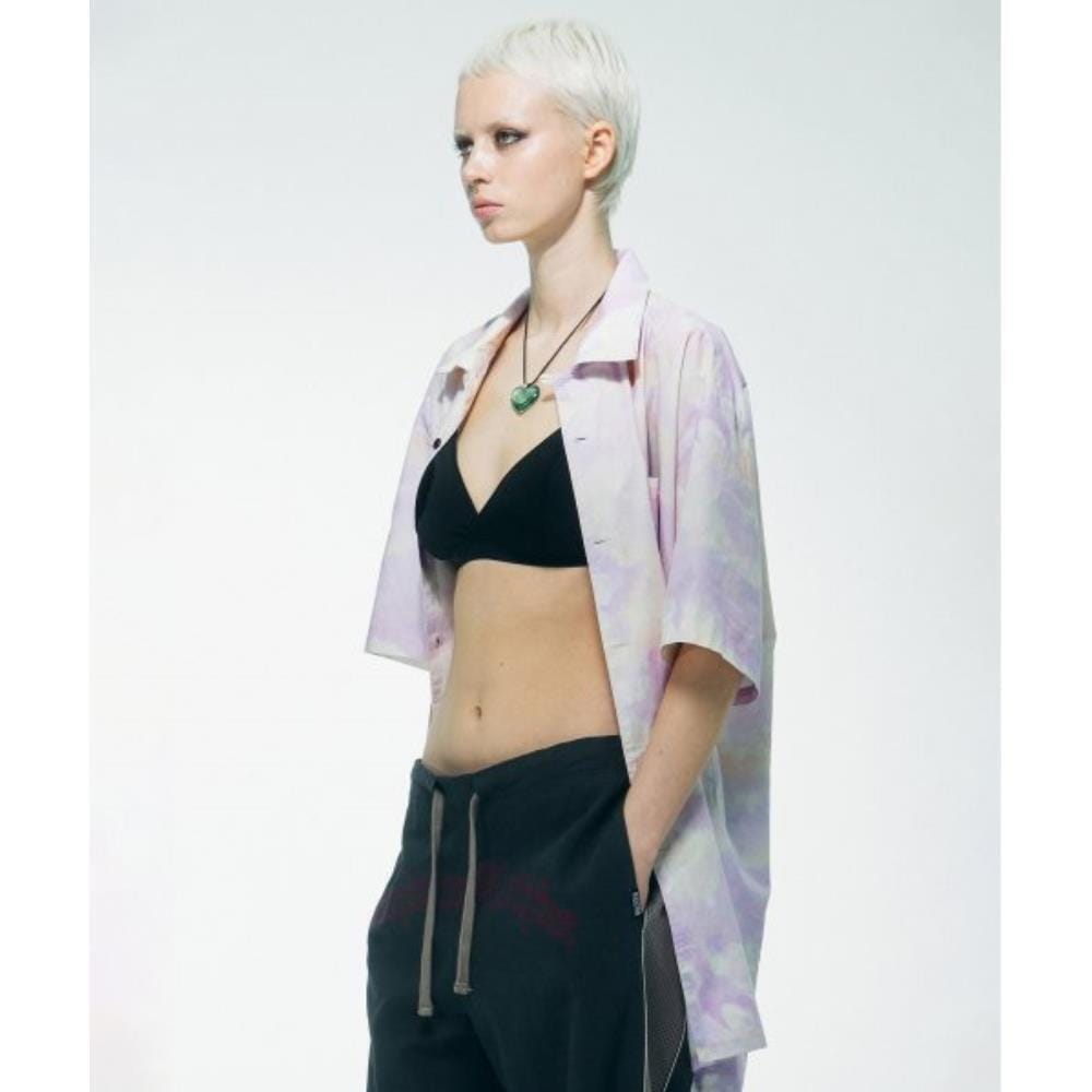 スカルプター Cloudy Ocean Hawaiian Shirts Pink Cloud SC23S2