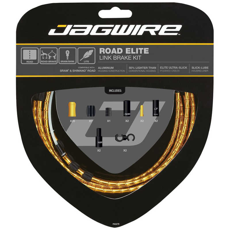 JAGWIRE　Road Elite Link Brake Kit ロード エリートリンク ブレーキキット ゴールド　CBB06001