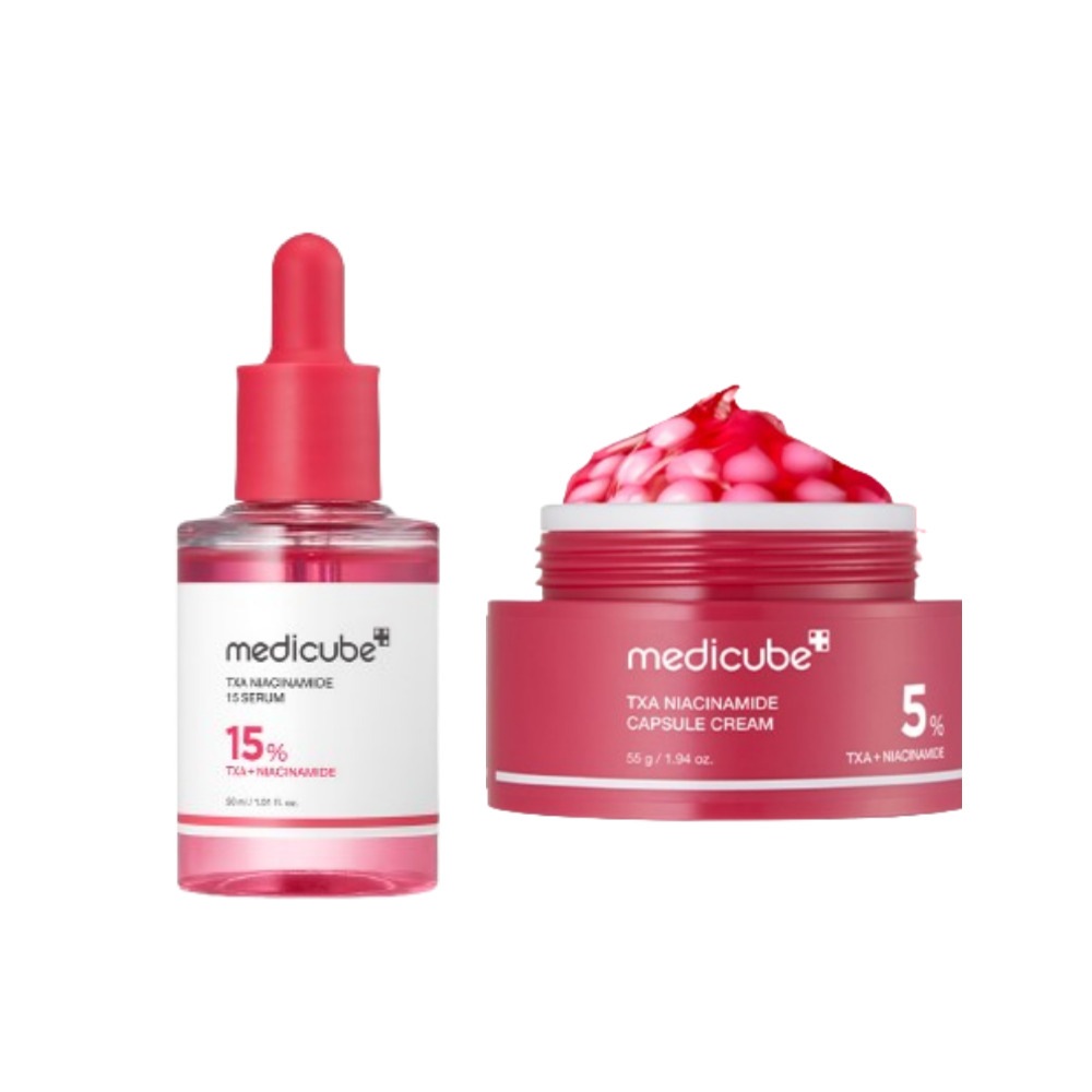 【NEW】 TXA ピンク トーニング 2点 セット / TXA カプセルクリーム 55g / TXA 跡 トニング セラム 30ml / 色素沈着 改善 / 肌の輝き改善
