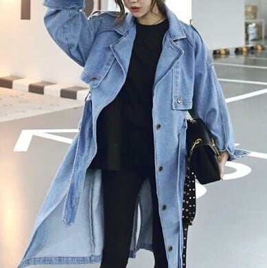 レディース 羽織り コート 美シルエット ロング丈 ルーズシルエット デニム 韓国 インスタ映え 高見え 可愛い かわいい かっこいい カジュアル 大人 上品 シンプル エレガント こなれ感 lout