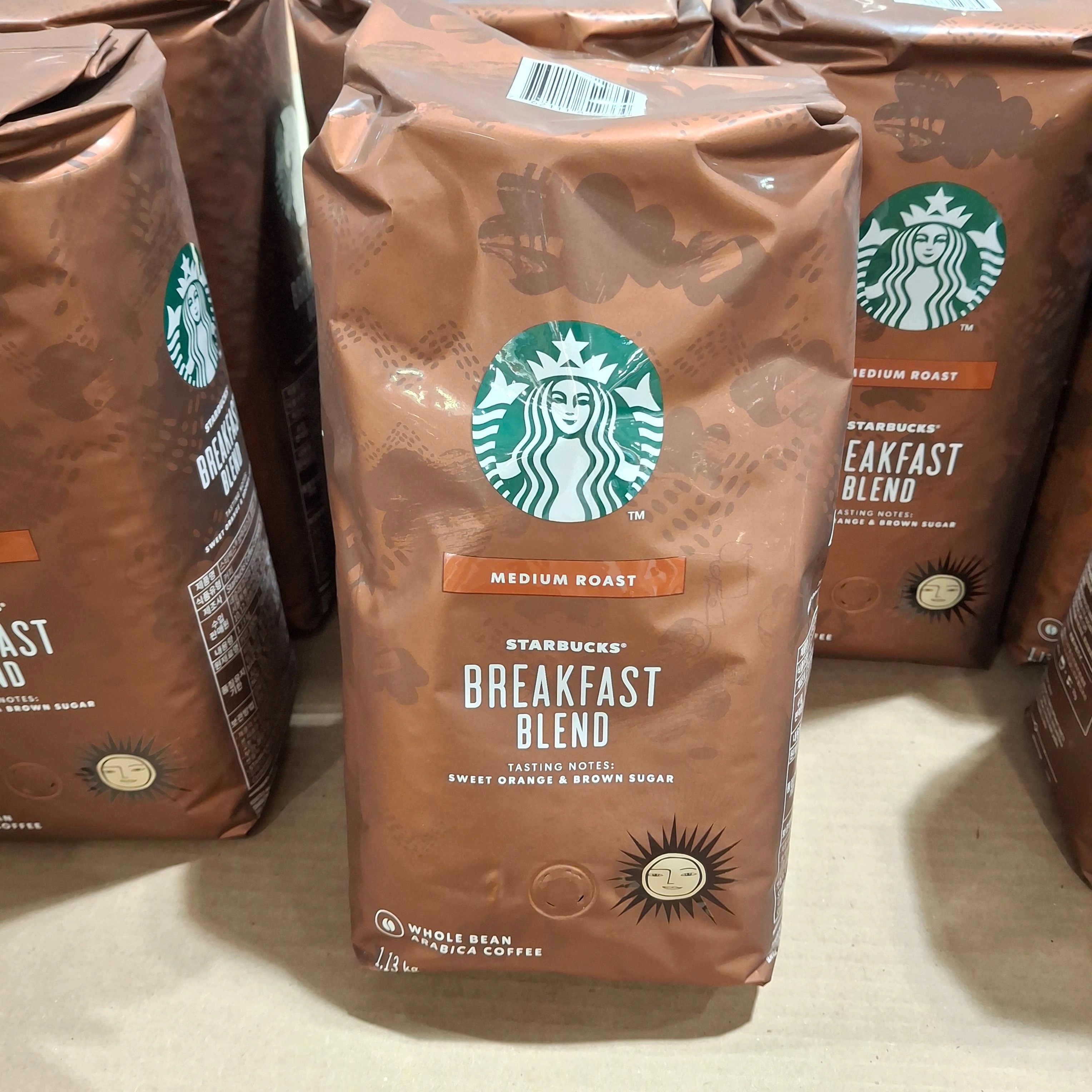 スターバックス ブレックファースト ブレックファースト ブレンド ホールビーン豆コーヒー 1.13kg [原産地:アメリカ]