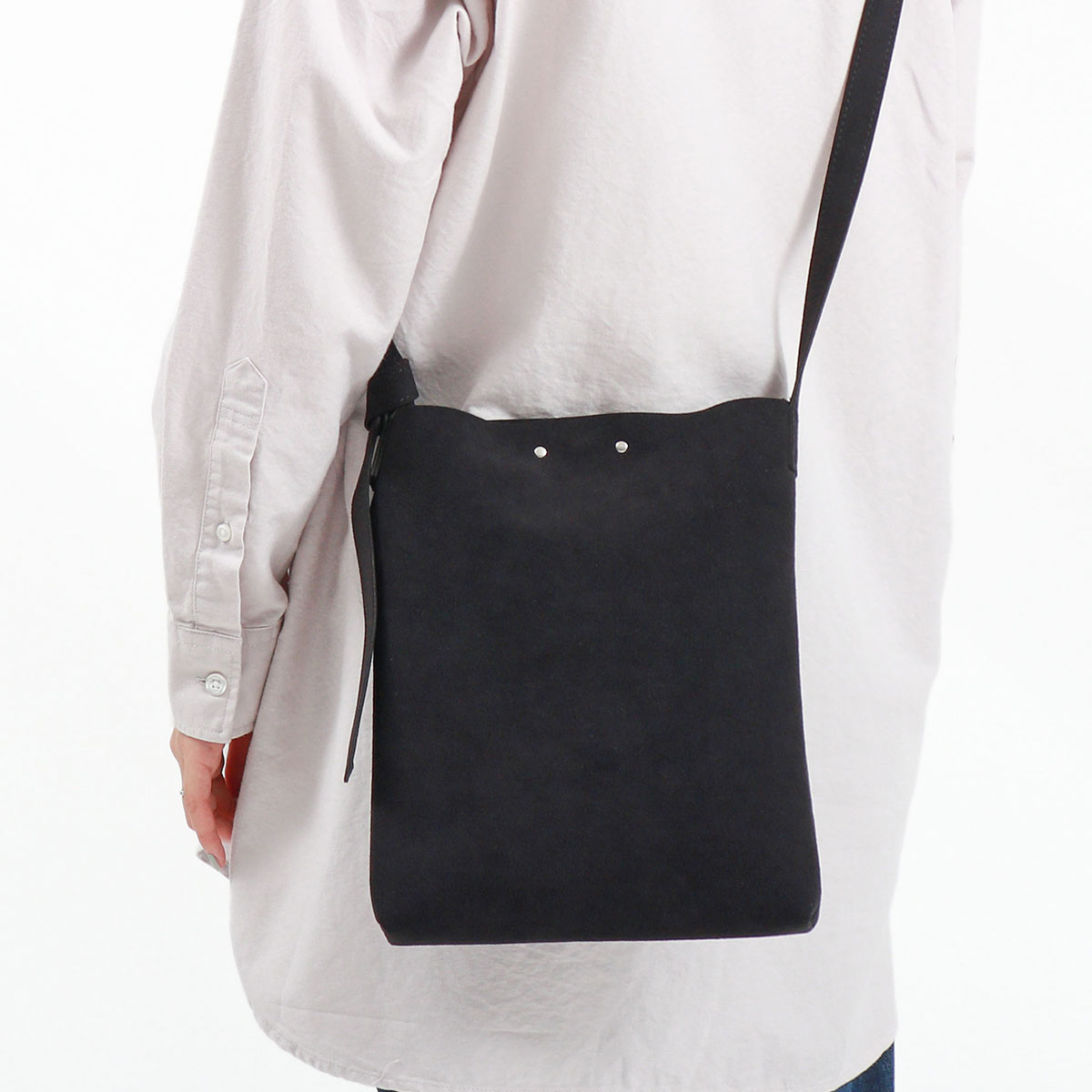 ショルダーバッグ S ミニショルダー バッグ 斜めがけ 斜め掛け F-2 A5 Sサイズ 小さい 軽い 軽量 薄マチ 手洗い 水洗い スエード調 合皮 日本製 メンズ レディース 456C21