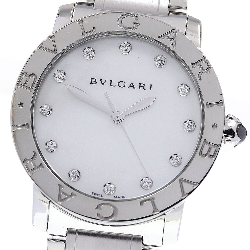 ブルガリ BVLGARI BBL37S ブルガリブルガリ 12P ダイヤ 自動巻き ボーイズ 良品 _835125【中古】