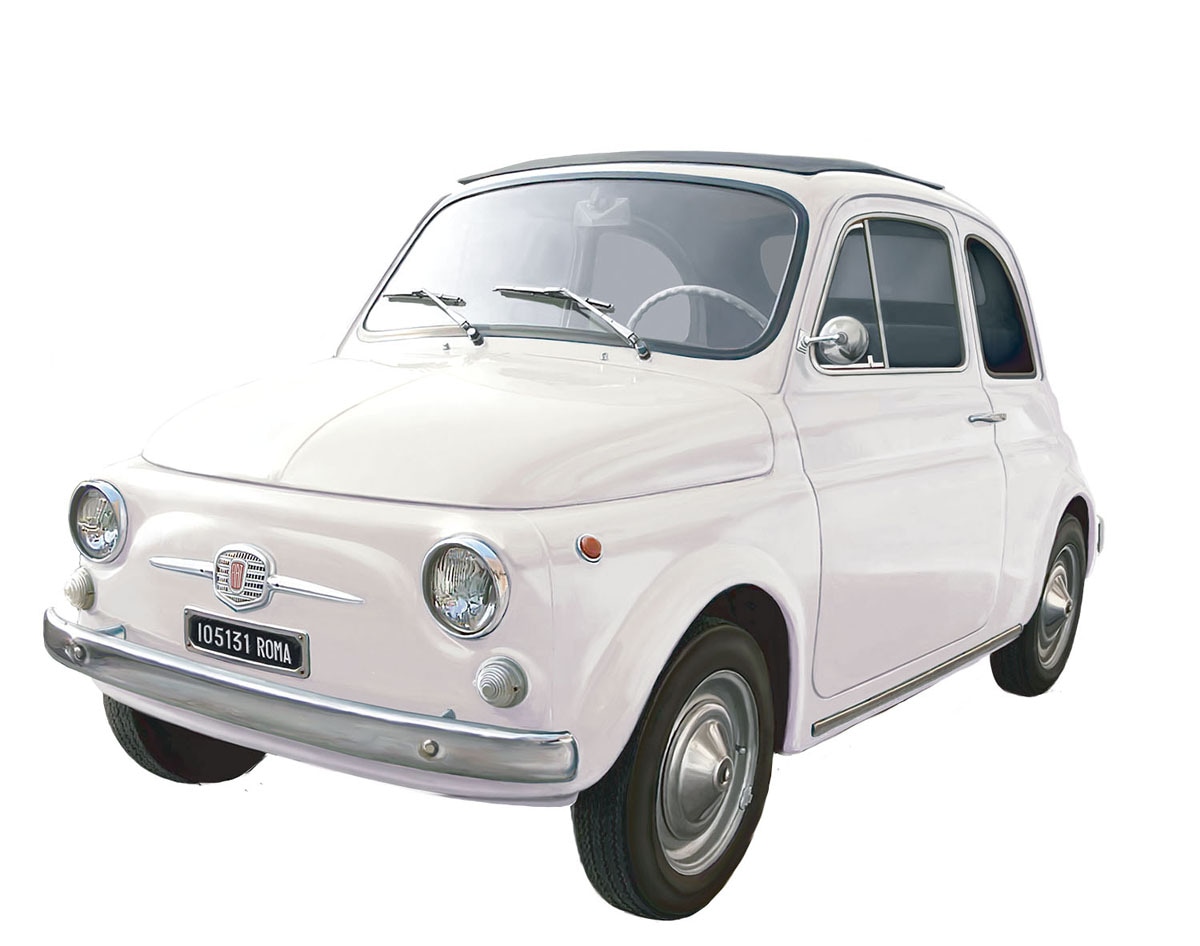 イタレリ 【再生産】1/12 フィアット500F 1968【PIT005】 プラモデル PIT005 フィアット500F 1968