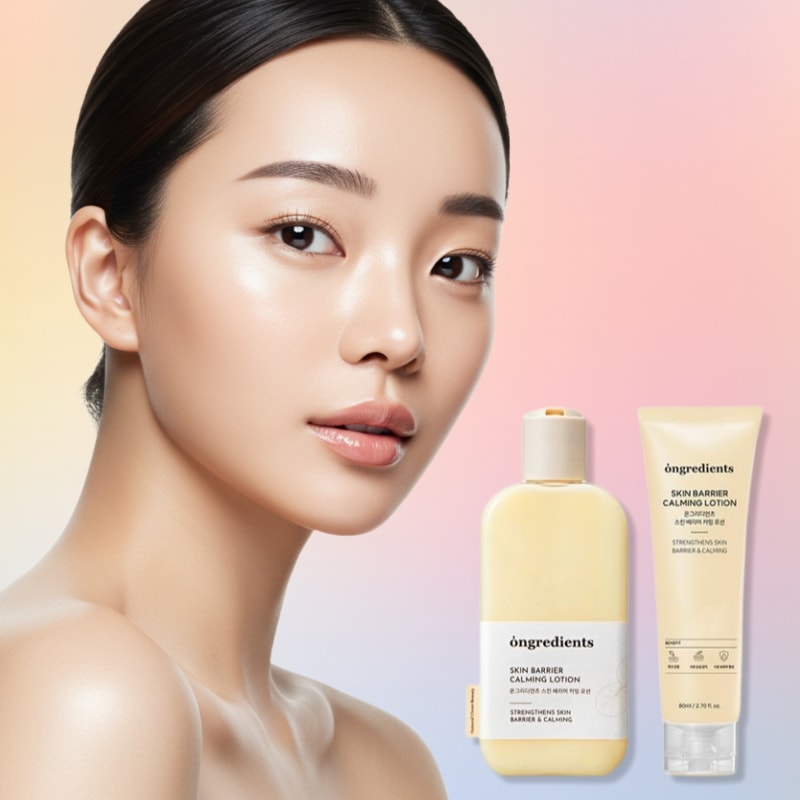 オンガーディエンツ スキンバリア カーミングローション 220mL+80mL セット韓国スキンケア 保湿 低刺激 敏感肌用 しっとり乳液 肌あれ防止 弱酸性 保湿ローション メイクのりアップセット