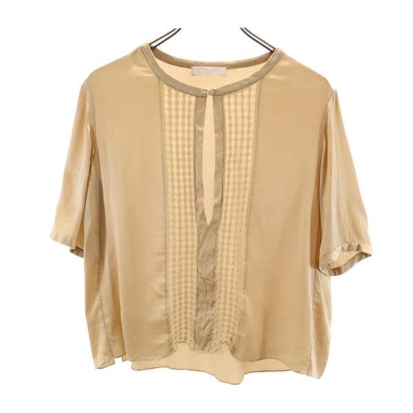 シルク 半袖 カットソー 34 キャメル レディース 6,838円