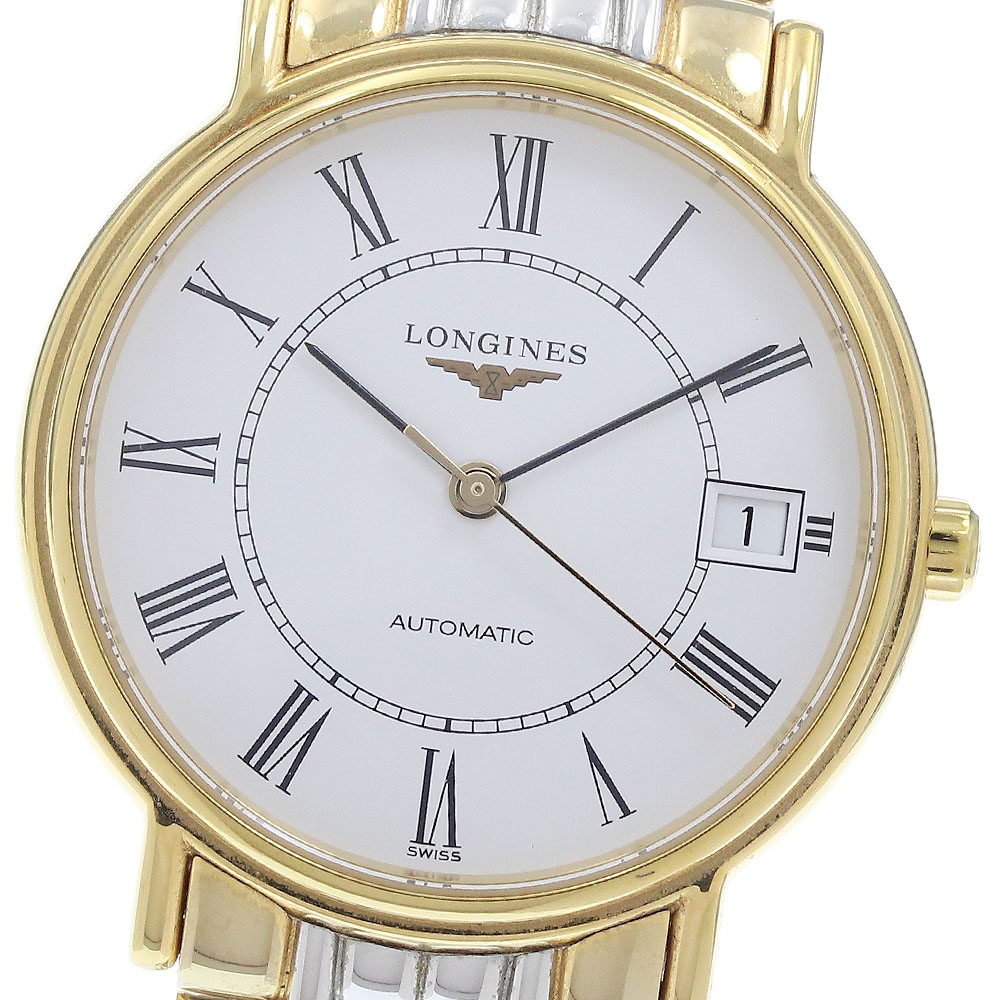 ロンジン LONGINES L4.821.2 プレザンス デイト 自動巻き メンズ _942665【中古】