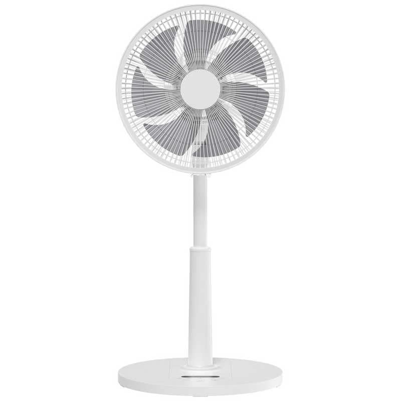 ヤマゼン　扇風機 DCモーター搭載 (省エネタイプ) 自動首振り機能あり 30cm 7枚 PD仕様 リモコン付き ホワイト　RLX-SAP030-W