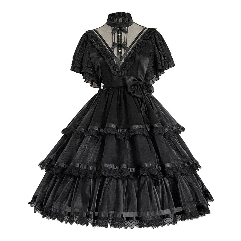 OP ロリータ ワンピース コスプレ ゴシック イベント 豪華 ハロウィン ウェディングドレス