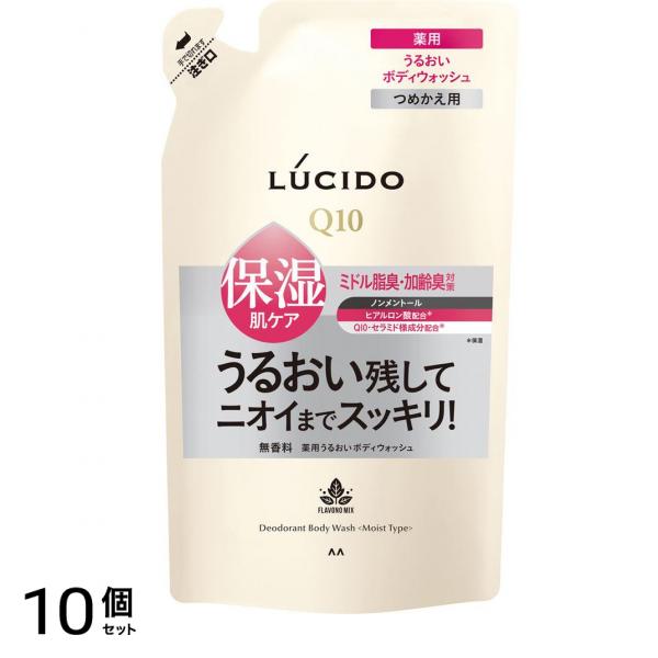 () 薬用デオドラントボディウォッシュ うるおいタイプ 380mL (詰め替え用) 10個セット
