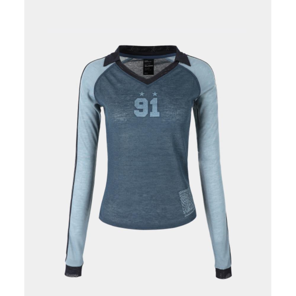 BADBLOOD Naja Jersey Top Powder Blue w-tee23-105