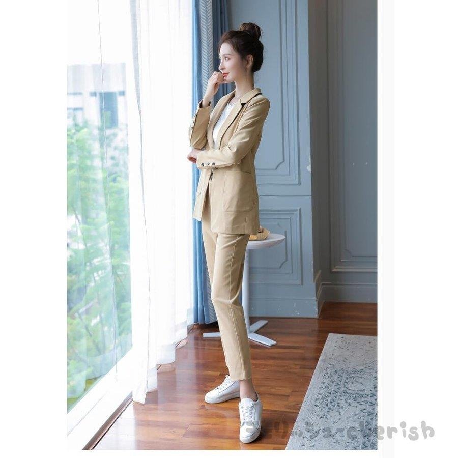 人気ブランドの新作 パンツスーツ レディースセットアップ 人気定番 上品 フォーマルスーツ 韓国風 着痩せ 事務服 シルエット 制服 Ol 入学式 卒業式 通勤 卒園式 卒業式 就職活動 その他 スーツ Color Xl Vinaofic Vn