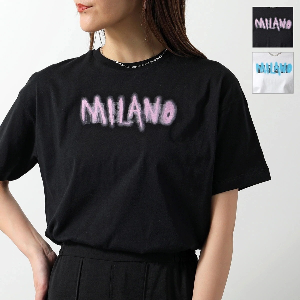 MSGM KIDS エムエスジーエム キッズ Tシャツ S5MSJGTH217 レディース ガールズ 半袖 コットン クルーネック ロゴプリント カラー2色
