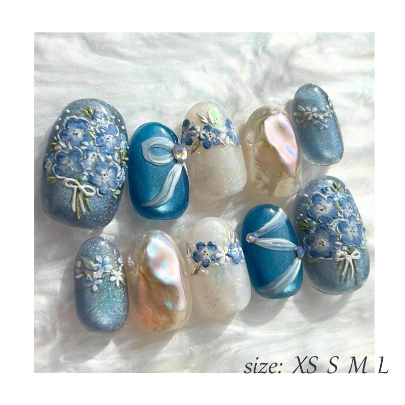 ネイルチップ 手作りネイルチップ 和風ネイルチップ 桜 菊 波 金継ぎ 蒔絵 京都 オーダーメイドネイル ハンドペイントネイル 【手作りネイル】オーダーメイド手作り ジェルネイル ネイルシール セルフ