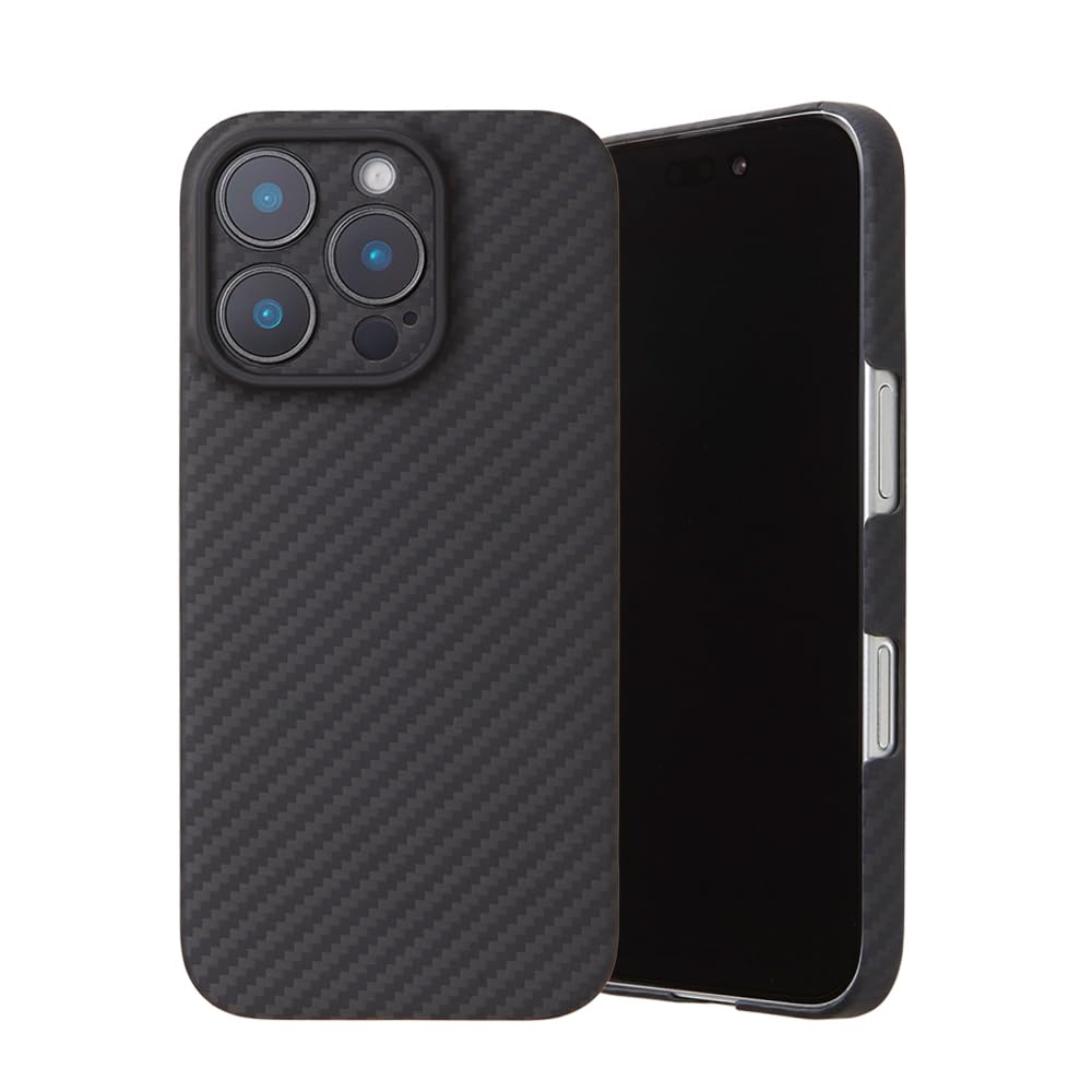 Deff ディーフ iPhone16ProMax用 アラミド繊維 薄型 耐衝撃 超軽量 カーボン風(調) ケース Spetial Edition (6.9inch 16ProMax)