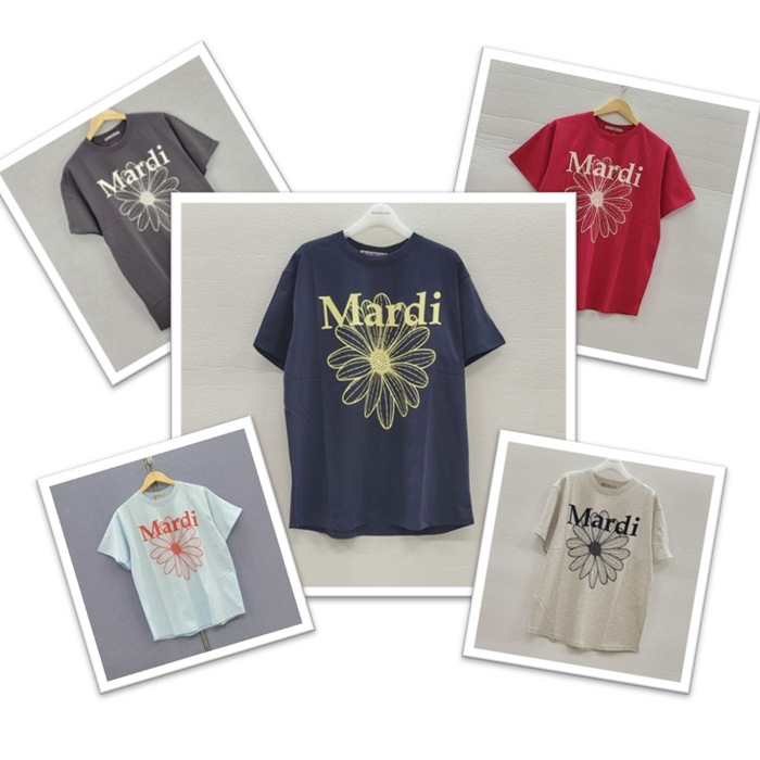 FLOWERMARDI 花柄 半袖 Tシャツ COLOR系-韓国 人気 ファッション