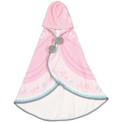 他サイト： BPO1 プリンセス アリエル 吸水速乾 フード付き バスポンチョの商品画像