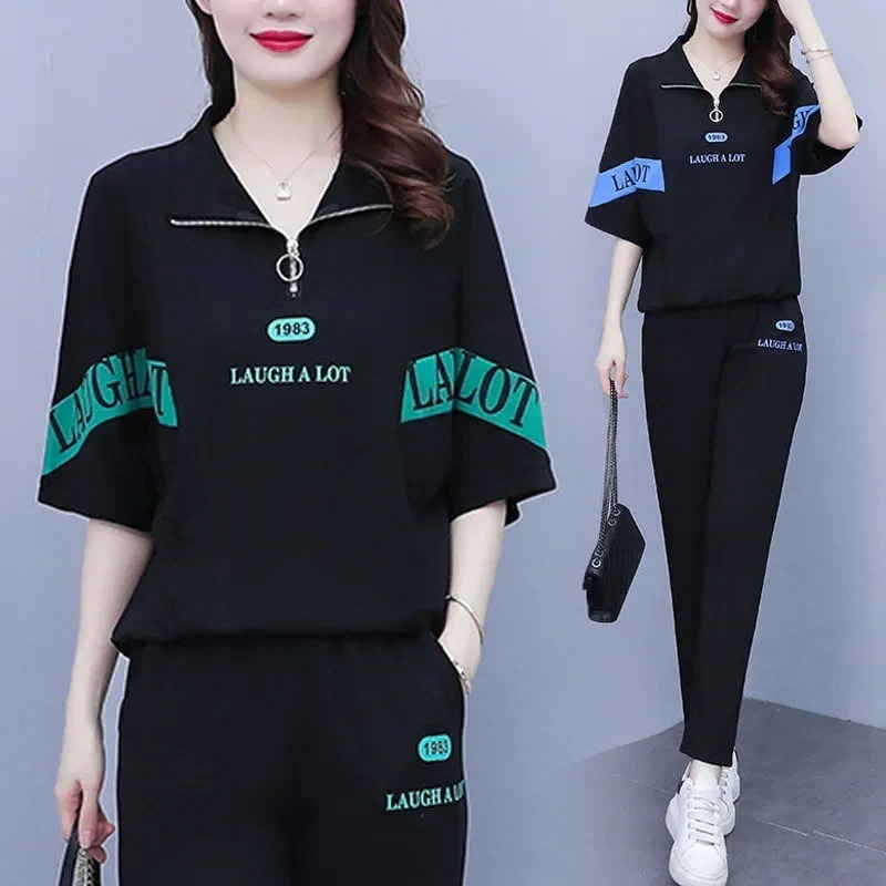 2点セット通気性 涼しい レディース 日焼け止め セットアップ レディース パンツ tシャツ 半袖 レディース 上下セットブラウス母の日 記念日プレゼントパジャマ 母の日ギフト セットアップ春服 夏 4,691円