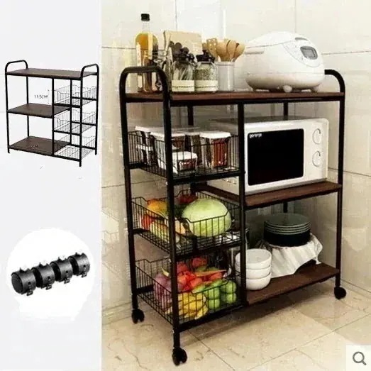 すきま収納 食器棚 3段 キッチン収納 bag25福袋レンジ台 レンジラック 棚取り外せる 整 通気性 一括収納 台所 Lucky 水切り 収納棚 ワイヤー棚 隙間 キッチンラック キャスター付き