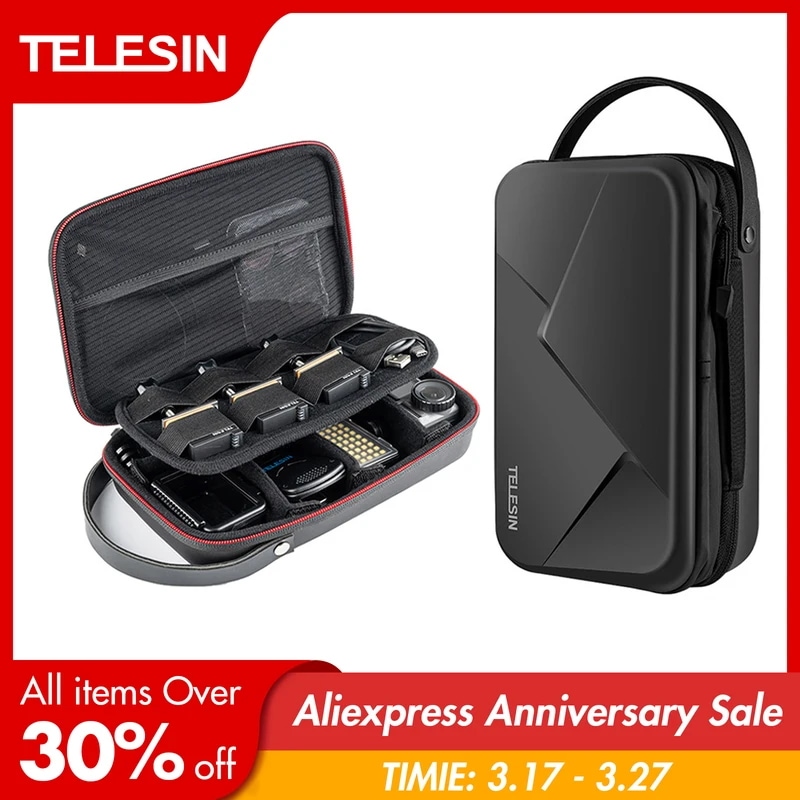 伸縮式防水キャリングバッグ,調節可能なスペースバッグ,gopro Hero 12, 11,10,9,8, 7, 6,insta360,dji osmo,アクションアクセサリー用