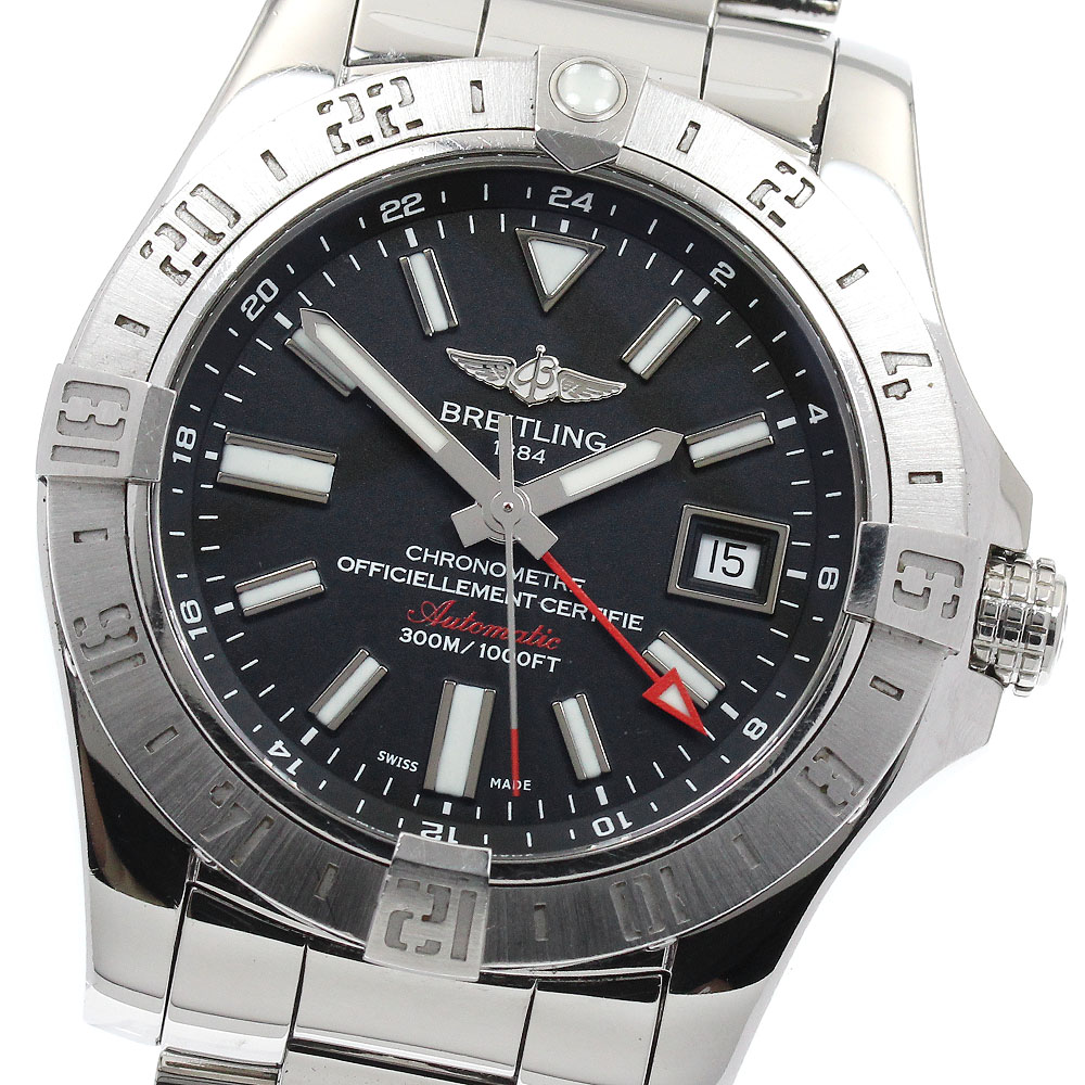 ブライトリング BREITLING A32390 アベンジャーII GMT デイト 自動巻き メンズ _889231【中古】