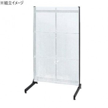 サカエ ラックシステム パンチングパネルタイプ 892x550x1530mm パールホワイト PLS-3PDW