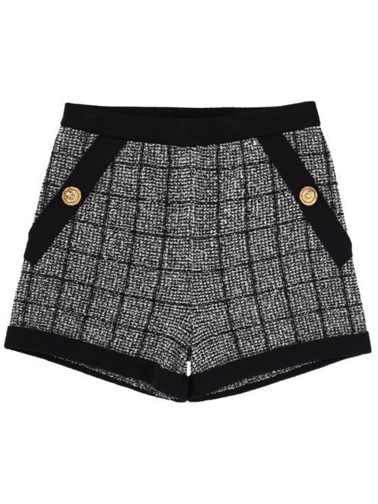 BALMAIN Women Shorts & Burmudas GF1PA077KJ48 EER BLACK