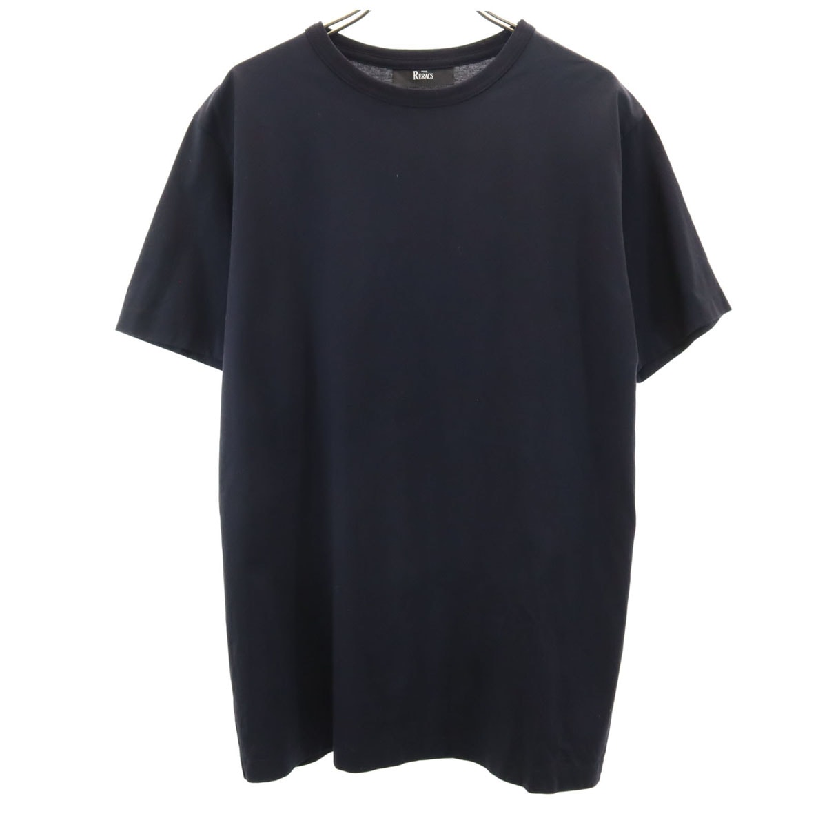 THE RERACS ザリラクス 日本製 半袖 Tシャツ 46 ブラック 無地 メンズ 古着