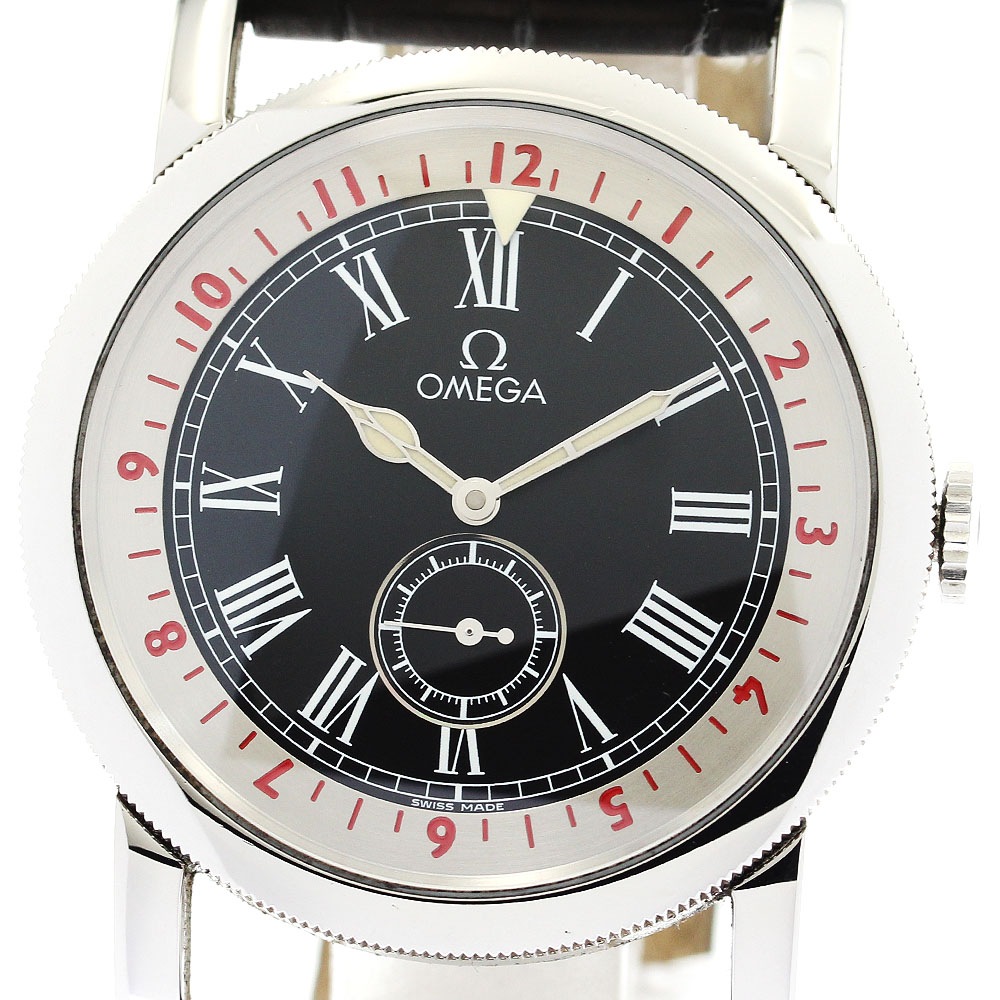 オメガ OMEGA 516.13.41.10.01.001 スペシャリティーズ パイロット スモールセコンド 自動巻き メンズ 保証書付き_880871【中古】