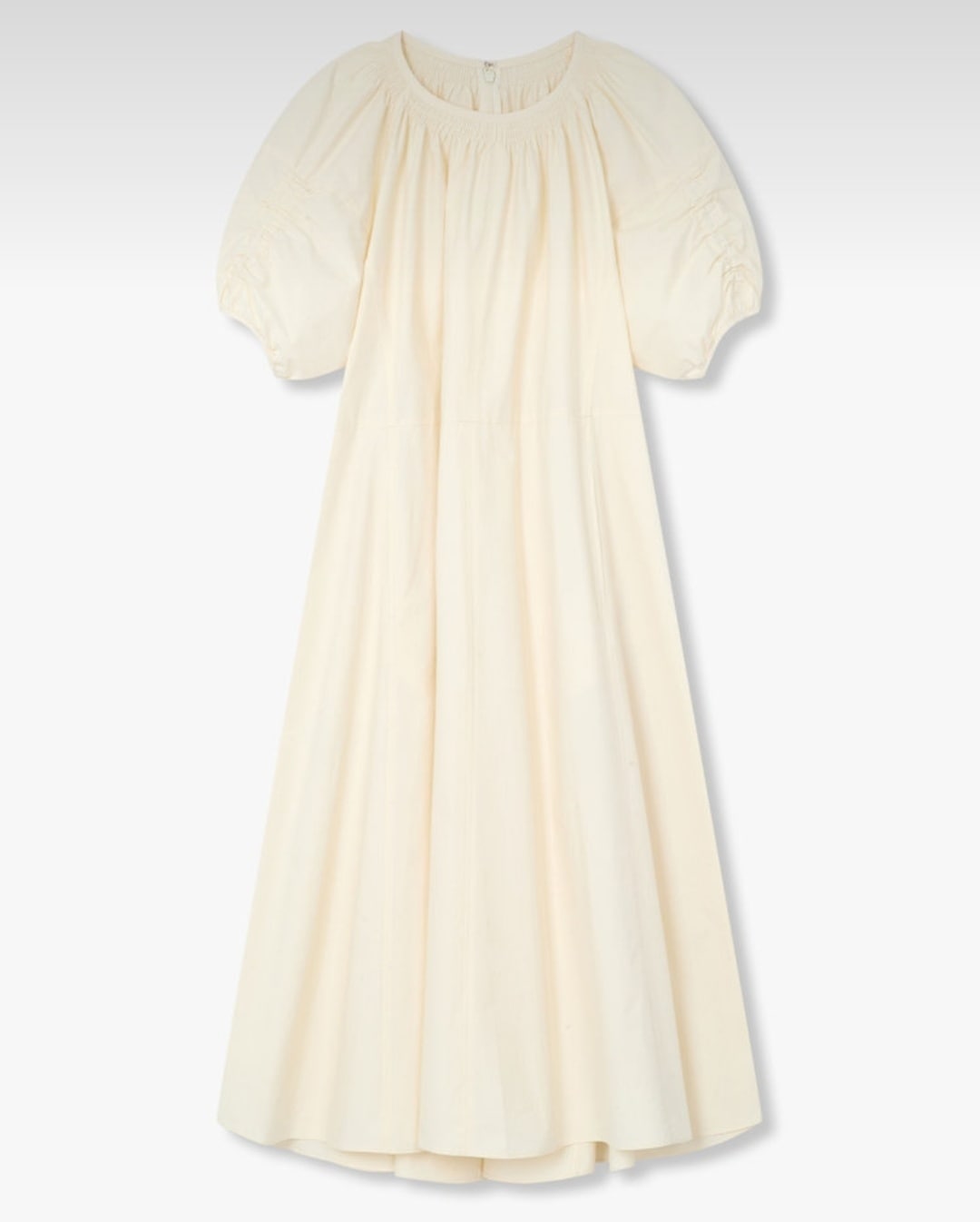 GCUT ボリューム スリーブ ベルテッド ワンピース