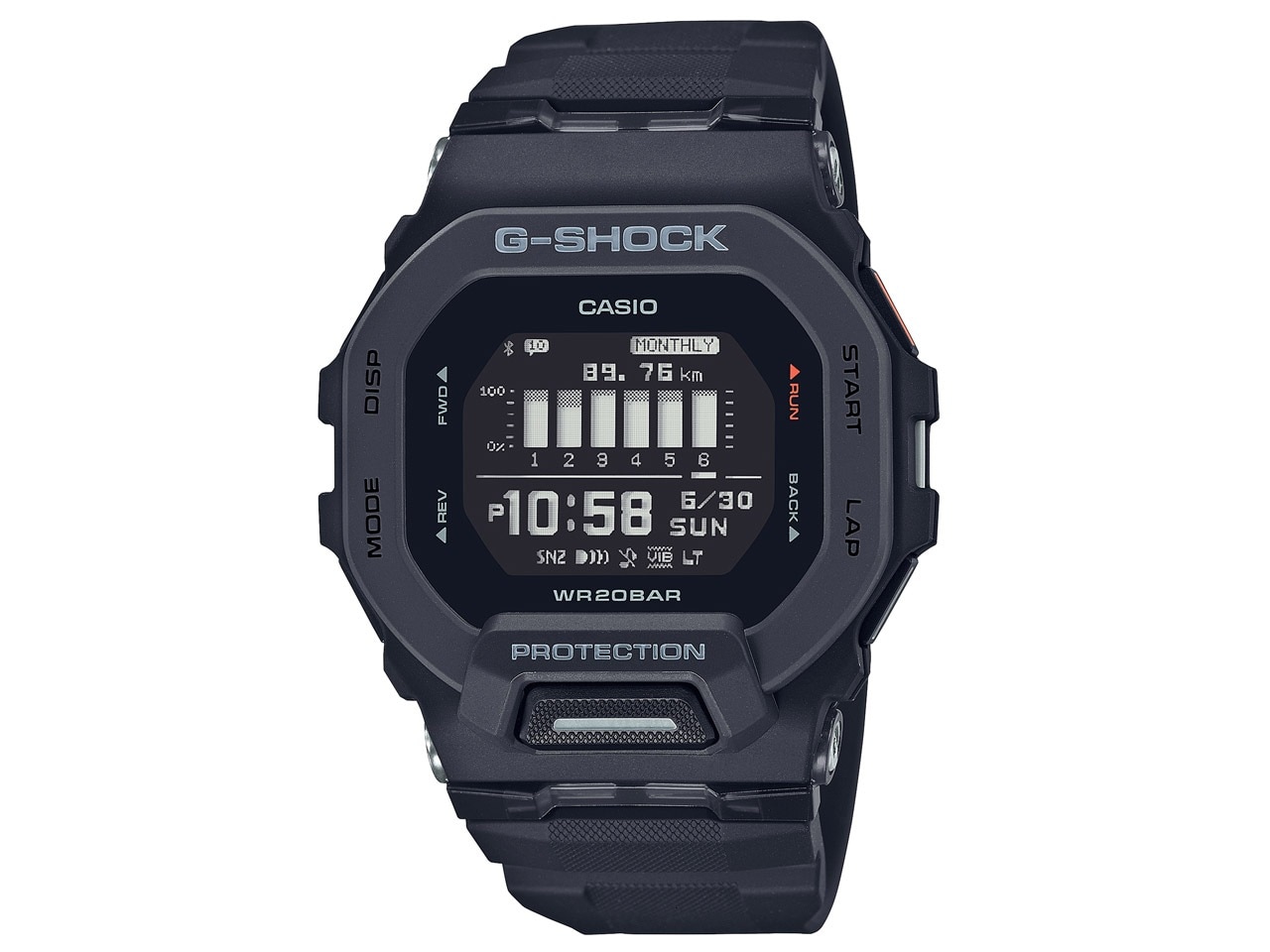 G-SHOCK ジースクワッド GBD-200-1JF Bluetoothクオーツ メンズタイプ