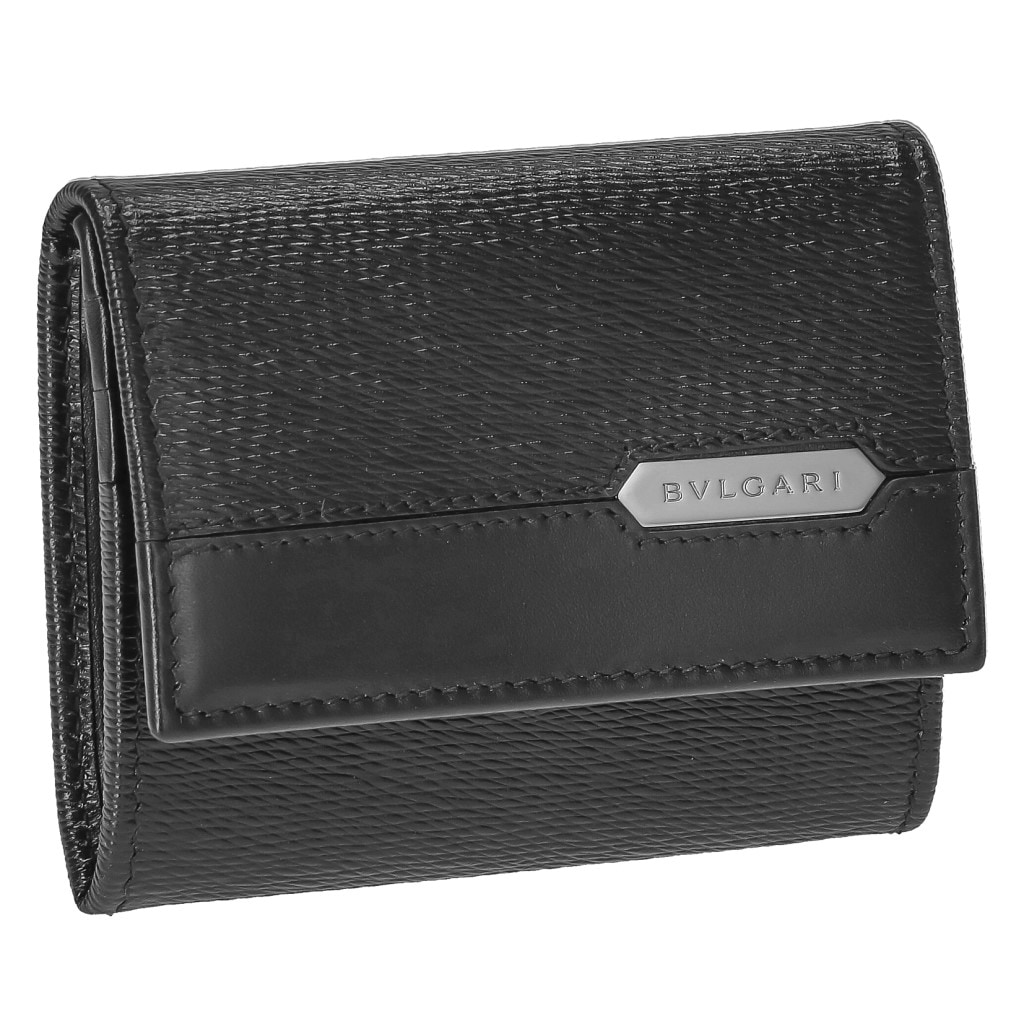 BVLGARI 282856 SERPENTI SCAGLIE MAN ブルガリ セルペンティ スカリエ マン 小銭入 カーフレザー ブラック/ガンメタル
