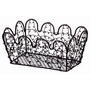 (まとめ) ワイヤーバスケット/小物入れ (小 ブラウン) 幅20×奥行12×高さ9cm 収納カゴ (×100個セット)