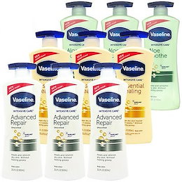 1+1+1 ヴァセリン ボディローション 600ml×3本セット アドバンスドリペア アロエスーズ インテンシブケア Vassline 送料無料