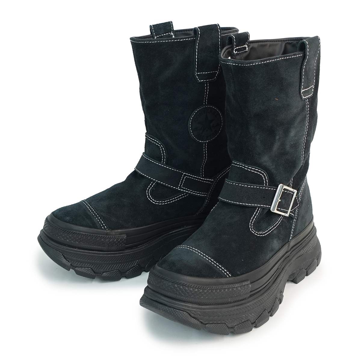 ブーツ 厚底 オールスター トレックウエーブ ウエスタンブーツ HI ブラック 黒 ALL STAR TREKWAVE WESTERNBOOTS HI