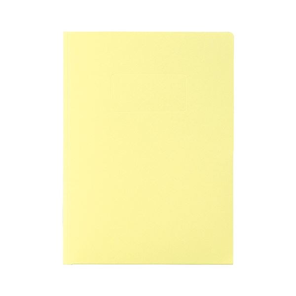 （まとめ）ライオン事務器カラーポケットホルダー(紙製) 2つ折りタイプA4(見開きA3判) ライトイエロー PH-54C 1冊 (×30セット)