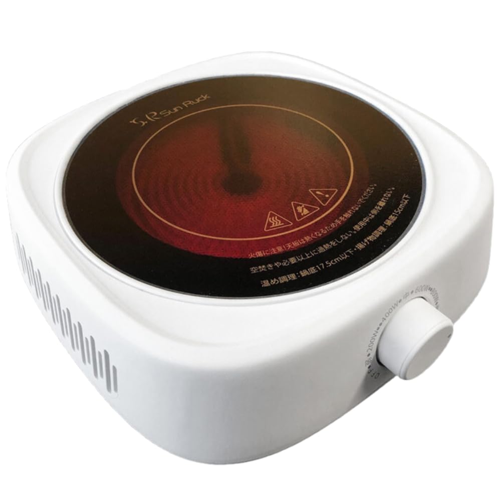 ラジエントヒーター クッキングヒーター 1000W 調理家電 卓上調理 キッチン 余熱調理 IH コンロ 卓上 ヒーター SR-YTC-04W