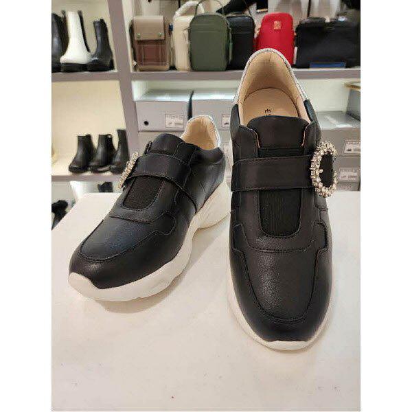 [] 女性用バックル装飾スニーカー 4.5CM(EQCFHZ757BK) (P003736053)
