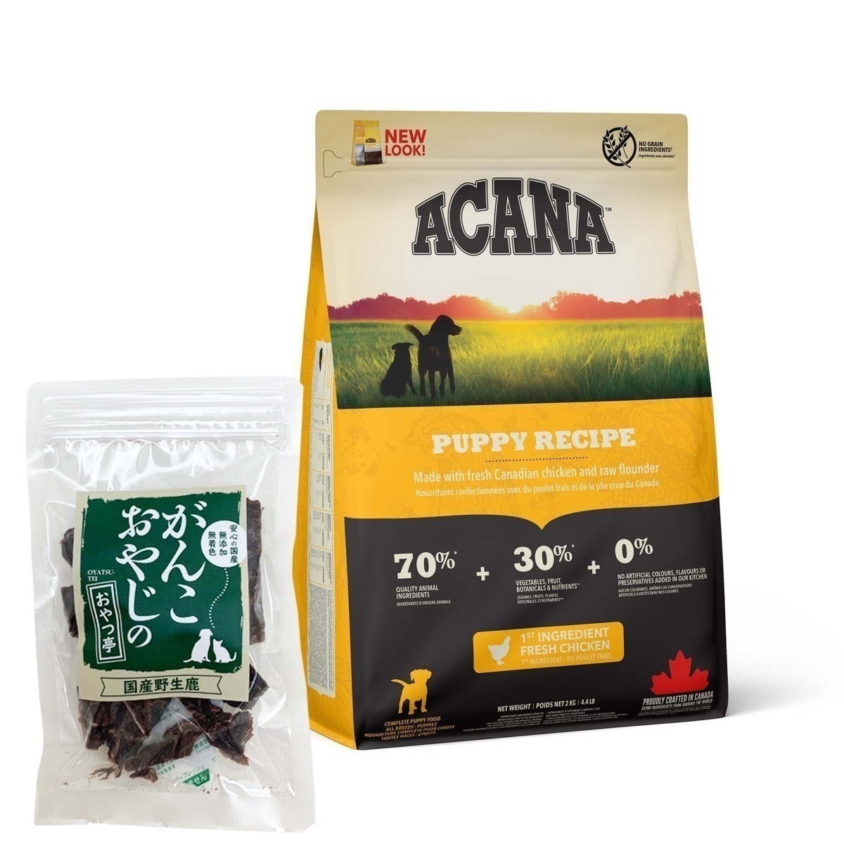 パピーレシピ 2kg ドッグフード 【国産鹿肉ジャーキー20g付き】 4,635円