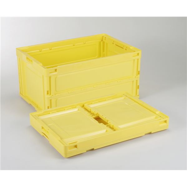 折りたたみコンテナ/オリコン (75L/イエロー) CB-S76NR 岐阜プラスチック工業